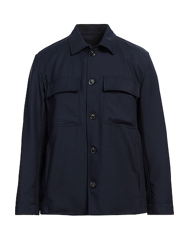 LARDINI Chemise de couleur unie 87% Laine, 13% Laine mohair, Coton