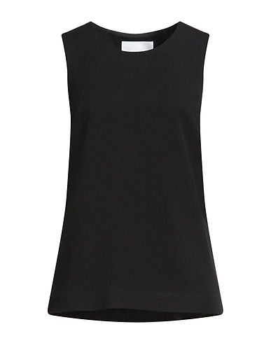 JIL SANDER トップス ブラック レーヨン 100%