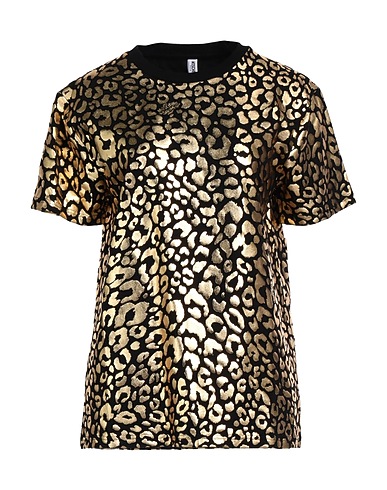MOSCHINO T-shirt Black 93% Cotton, 7% Elastane