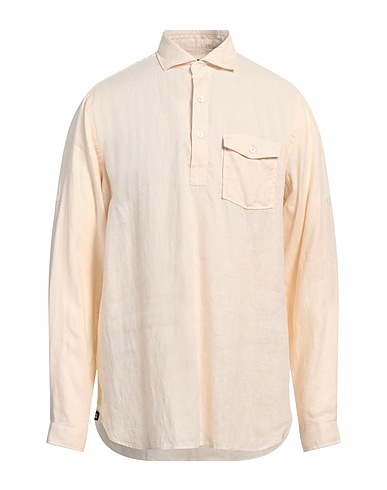 LARDINI Camicia in lino Panna 100% Lino