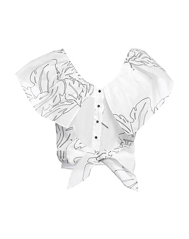 GENTRYPORTOFINO Floral shirts & blouses White 100% Cotton