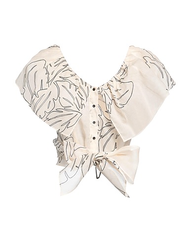 GENTRYPORTOFINO Floral shirts & blouses Ivory 100% Cotton