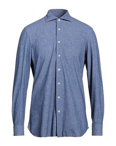 LARDINI Einfarbiges Hemd Taubenblau 73% Nylon, 27% Elastan