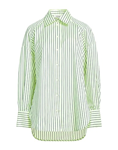SANDRO Striped shirt 87% Cotton, 13% Polyester, Mother-of-pearl