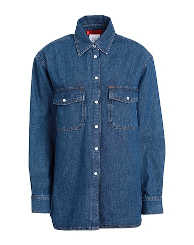 MAX&Co. Denim shirt MIRIAM
 Blue 100% Cotton