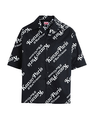 KENZO Patterned shirt Black 100% Cotton
