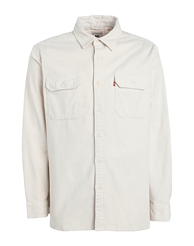 LEVI'S Solid colour shirt MT-SHIRTS NON DENIM
 Ivory 100% Cotton