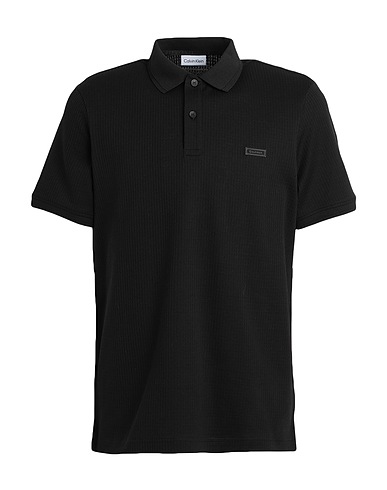 CALVIN KLEIN Polo Noir 100% Coton