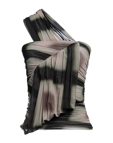 RICK OWENS One-shoulder top Black 92% Cupro, 8% Elastane