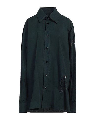 MM6 MAISON MARGIELA シャツ ダークグリーン コットン 100%