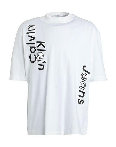 CALVIN KLEIN JEANS T-shirt Bianco 100% Cotone