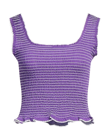 SANDRO Top Purple 96% Viscose, 4% Elastane