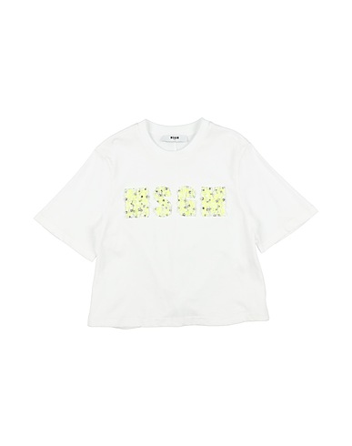 MSGM T-shirt White 100% Cotton