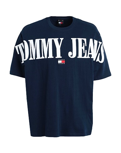 TOMMY JEANS T-shirt Navy blue 100% Cotton