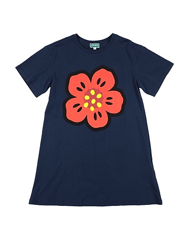 KENZO KIDS Dress Midnight blue 100% Cotton