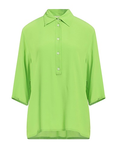 GLANSHIRT Top Light green 65% Acetate, 35% Silk