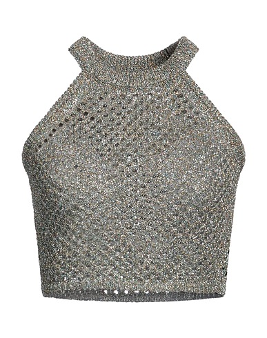 SANDRO TOPS Tūrkis 52% Polyamid, 48% Metallfaser