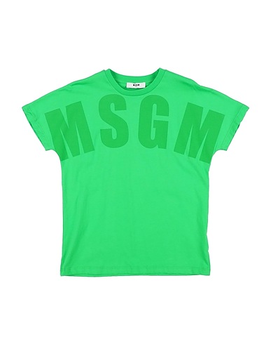 MSGM T-shirt Verde 100% Cotone