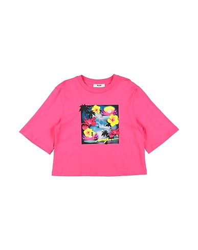 MSGM T-shirt Fuchsia 100% Cotton