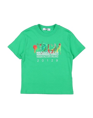 MSGM T-shirt VERDE 100% Cotton