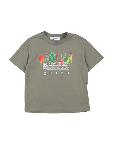 MSGM T-shirt GRIGIO 100% Cotton