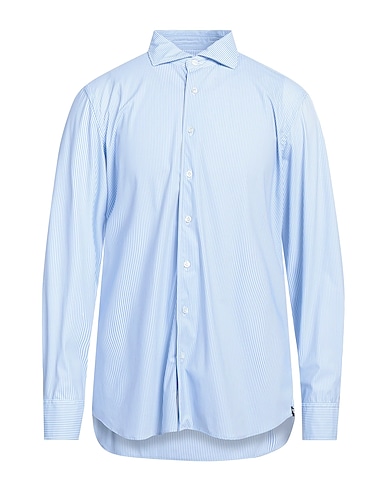 LARDINI Striped shirt 76% Nylon, 24% Elastane