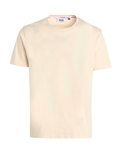 GCDS Basic T-Shirt Beige 100% Cotton