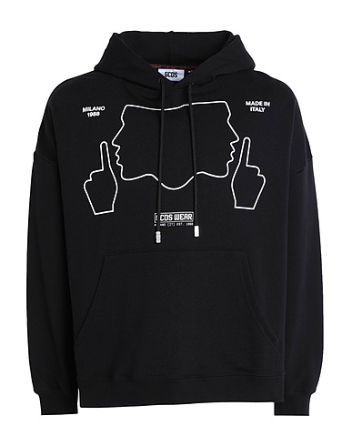 GCDS Hooded sweatshirt Black 100% Cotton