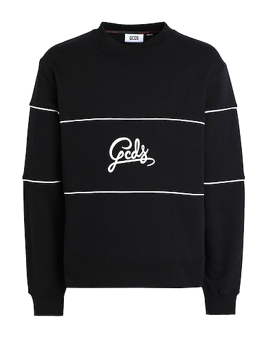 GCDS Sweatshirt Black 100% Cotton