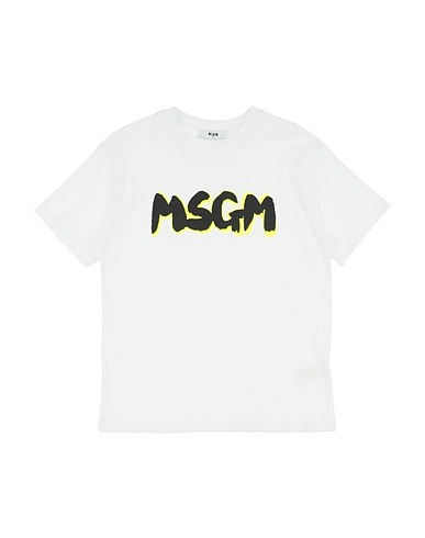 MSGM T-shirt Bianco 100% Cotone