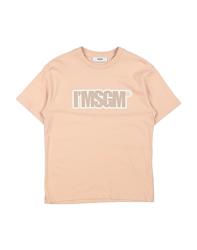 MSGM T-Shirt Beige 100% Baumwolle
