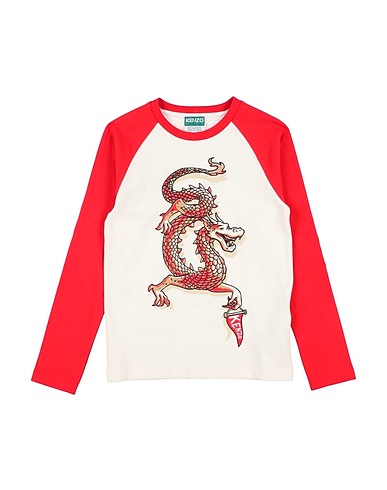 KENZO KIDS T-shirt Cream 100% Cotton