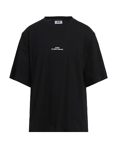 GCDS T-shirt Μαύρο 100% Βαμβάκι