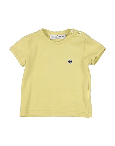 MANUEL RITZ T-shirt Light green 100% Cotton