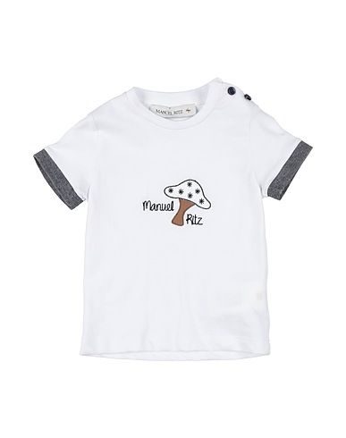 MANUEL RITZ T-shirt White 100% Cotton