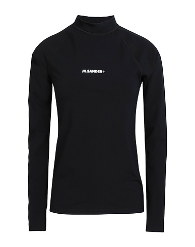 JIL SANDER+ T-shirt Black 66% Polyamide, 34% Elastane