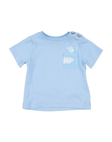 MONNALISA T-shirt Sky blue 100% Cotton