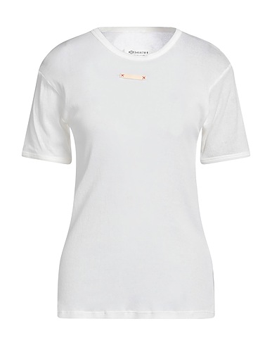 MAISON MARGIELA T-shirt Ivory 70% Cotton, 30% Silk