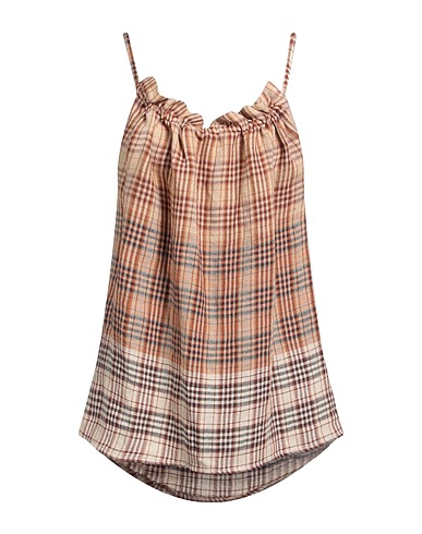 JEJIA Top Beige 100% Leinen