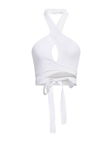 MSGM Top White 70% Viscose, 30% Polyester