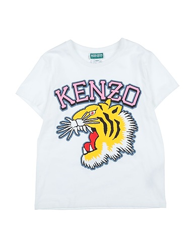 KENZO KIDS T-shirt White 100% Cotton, Elastane