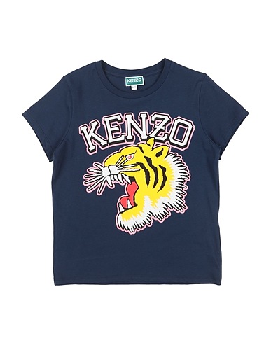 KENZO KIDS T-shirt Bleu marine 100% Coton, Élasthanne
