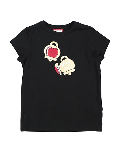 SIMONETTA T-shirt Nero 94% Cotone, 6% Elastan