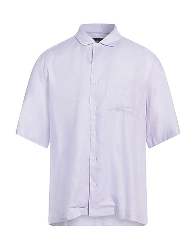 LARDINI Linen shirt Lilac 100% Linen