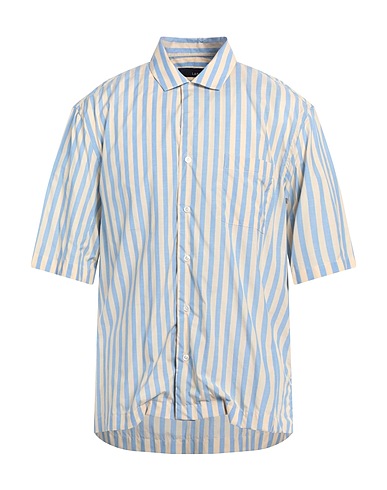 LARDINI Camicia a righe Celeste 100% Cotone
