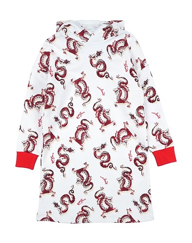 KENZO KIDS Kleid Weiß 100% Baumwolle, Elastan