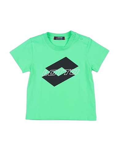 LOTTO T-shirt Verde 100% Cotone