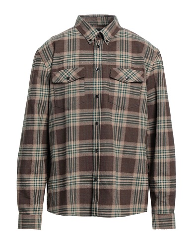 THE KOOPLES Camicia a quadri Testa di moro 70% Cotone, 25% Poliestere, 5% Altre Fibre