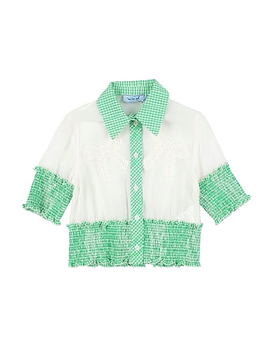 MIMISOL Patterned shirts & blouses Green 72% Cotton, 25% Polyester, 3% Elastane, Silk