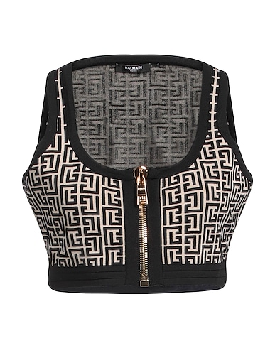 BALMAIN Top 50% Wool, 27% Viscose, 21% Polyamide, 2% Elastane